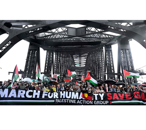سڈنی میں فلسطین کے حق میں تاریخی مارچ