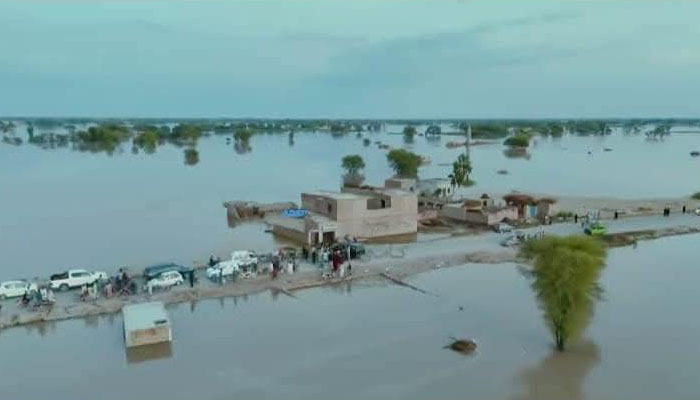 علی پور،سیت پور میں شدید سیلابی صورتحال ،گڈو بیراج پر اونچے درجے کا سیلاب