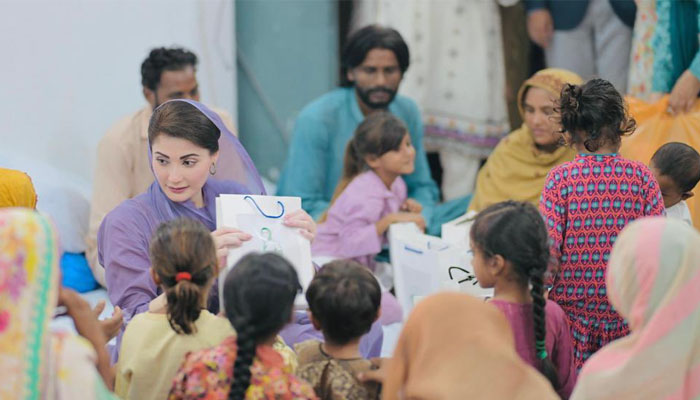 وزیراعلی پنجاب مریم نواز شریف کا فلڈ ریلیف کیمپ چوہنگ کا دورہ