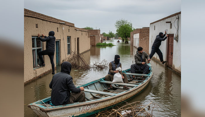 سیلابی پانی میں بہتی انصاف کی کشتیاں، متاثرین پر چوروں کا حملہ