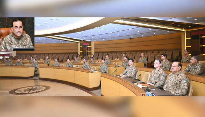 بھارت کی جغرافیائی برتری کے زعم کو توڑ دیا جائے گا، فیلڈ مارشل عاصم منیر کی زیر صدارت کور کمانڈرز کانفرنس میں عزم کا اظہار