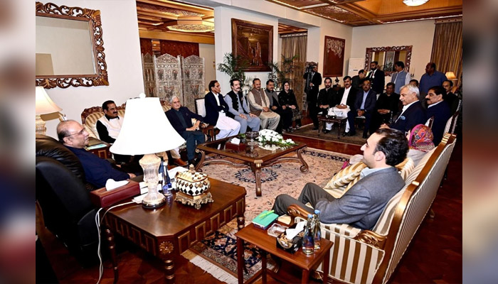 آزادکشمیر میں پیپلز پارٹی کی حکومت کی تیاریاں،صدر مملکت سے پی پی پی ریاستی پارلیمانی رہنماؤں کی ملاقات