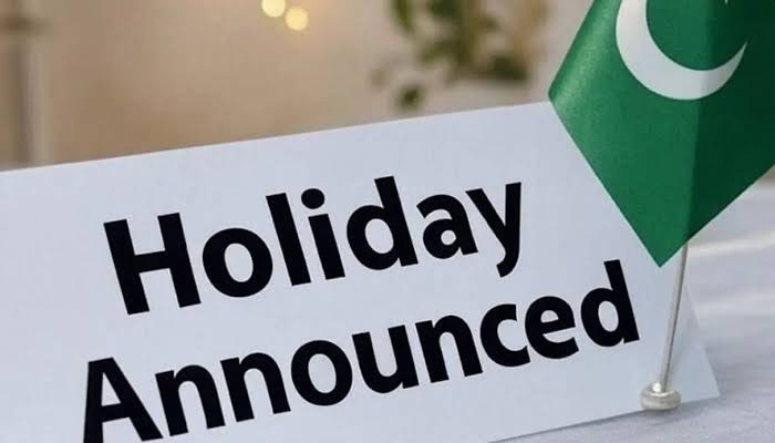 ایک ساتھ دو چھٹیاں، سرکاری نوٹیفکیشن جاری