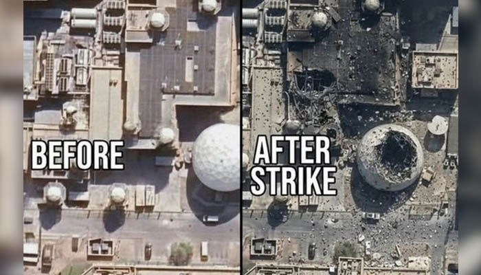 امریکی دفاعی نظام کو کاری ضرب: قطر میں 1.1 ارب ڈالر مالیت کا جدید ترین ‘ارلی وارننگ ریڈار’ تباہ