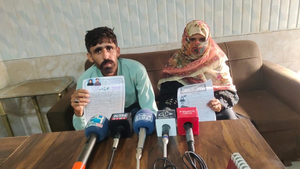 پسندکی شادی کرنیوالے جوڑے کے رشتے داردشمن بن گئے،تحفظ کا مطالبہ