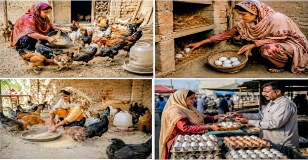 پولٹری فارمنگ کے ذریعے دیہی خواتین کو بااختیار بنانا