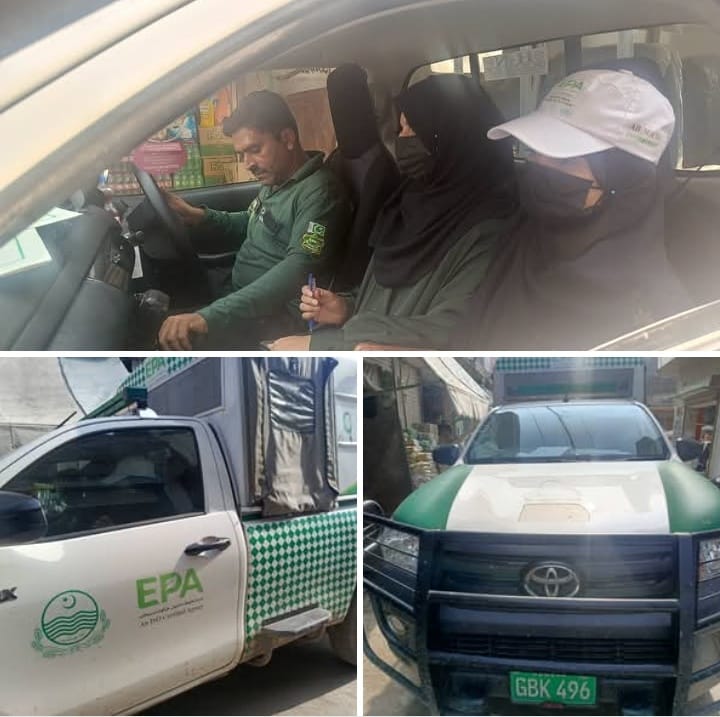 چونڈہ بازار میں ای پی اے ٹیم کا وارننگ وزٹ
