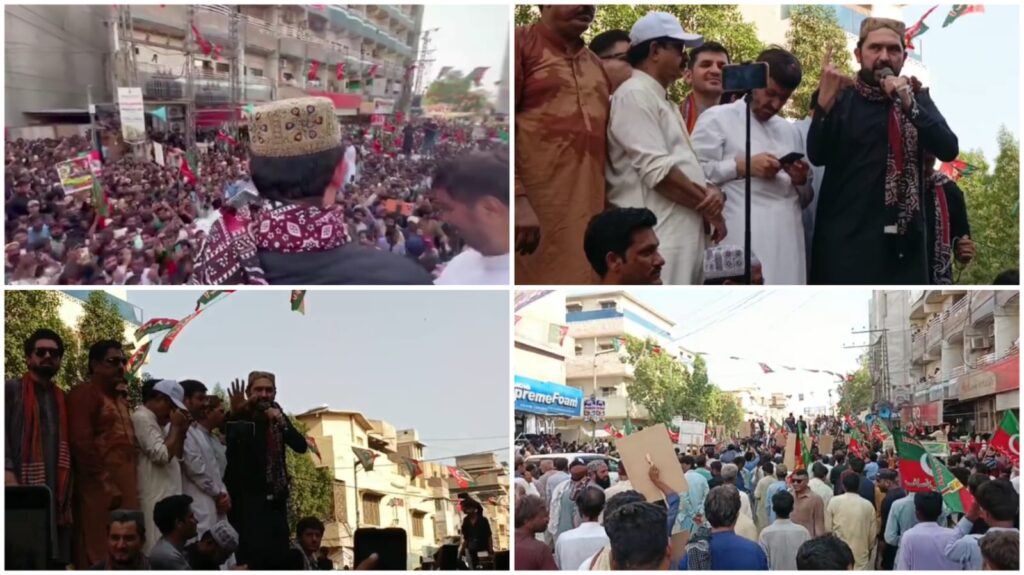 نواب شاہ میں وزیراعلیٰ خیبرپختونخوا سہیل آفریدی کا والہانہ استقبال