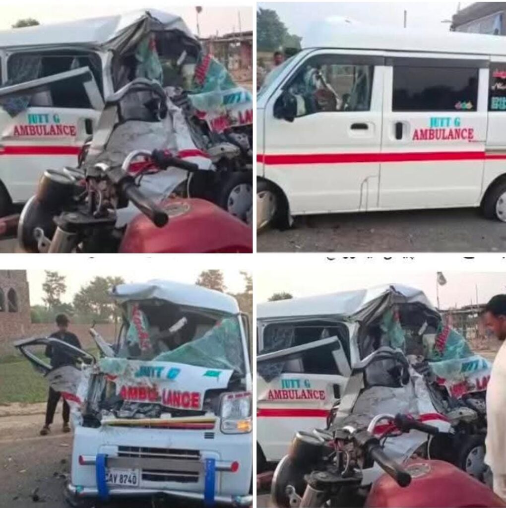 کنگن پور: ایمبولینس اور لوڈر رکشے میں خوفناک تصادم، ڈرائیور اور بزرگ خاتون جاں بحق