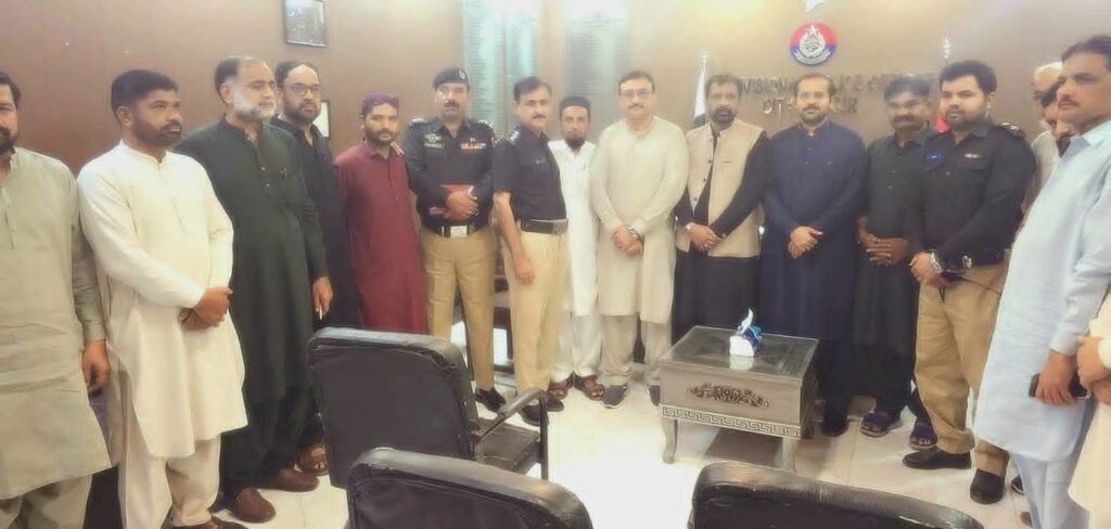 سکھر میں تجارتی سرگرمیوں کوفروغ دینے کے لیے تاجر برادری اور پولیس کا مشترکہ عزم